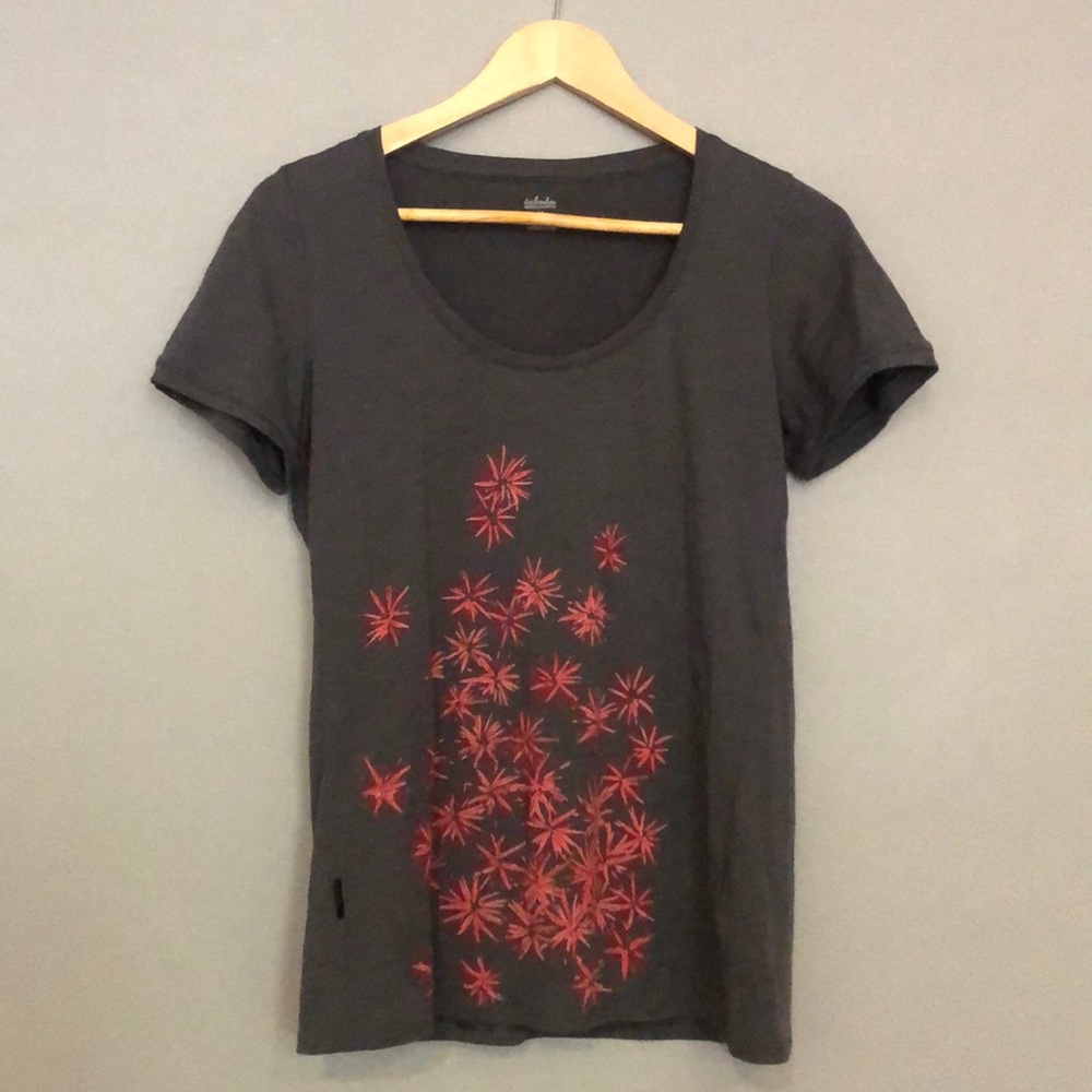 Icebreaker Merino Wool Graphic Tee, Sz Med